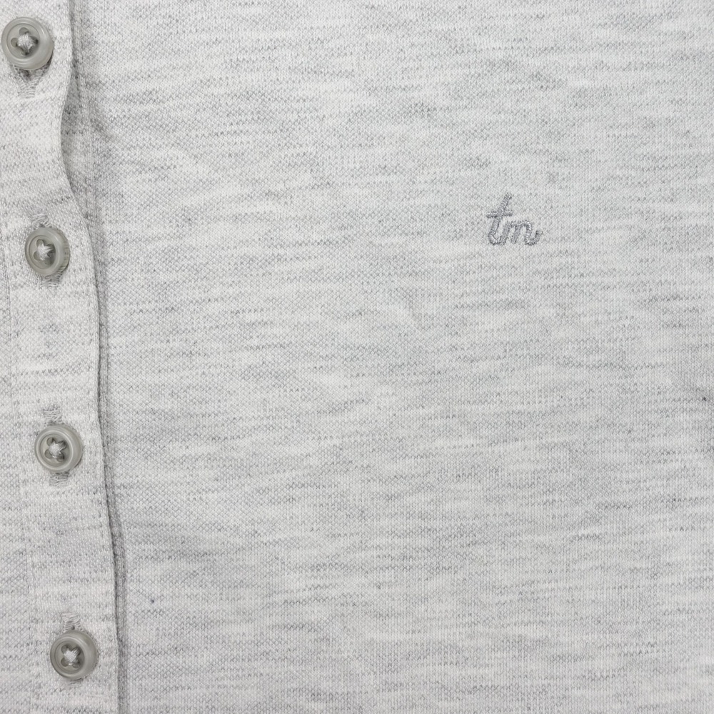 Travis Mathew Polo Shirt Women L Short Sleeve Button Up Gray - Picture 4 of 9